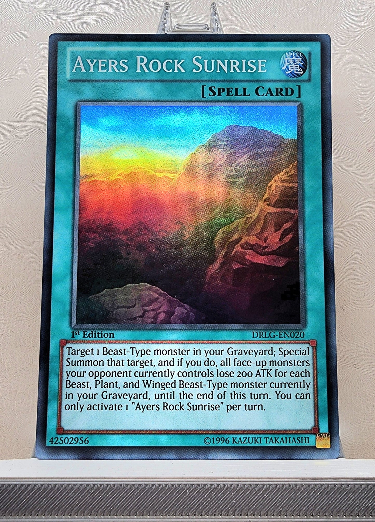 Yugioh! 1x Ayers Rock Sunrise (DRLG - Super Rare) 1st Edition