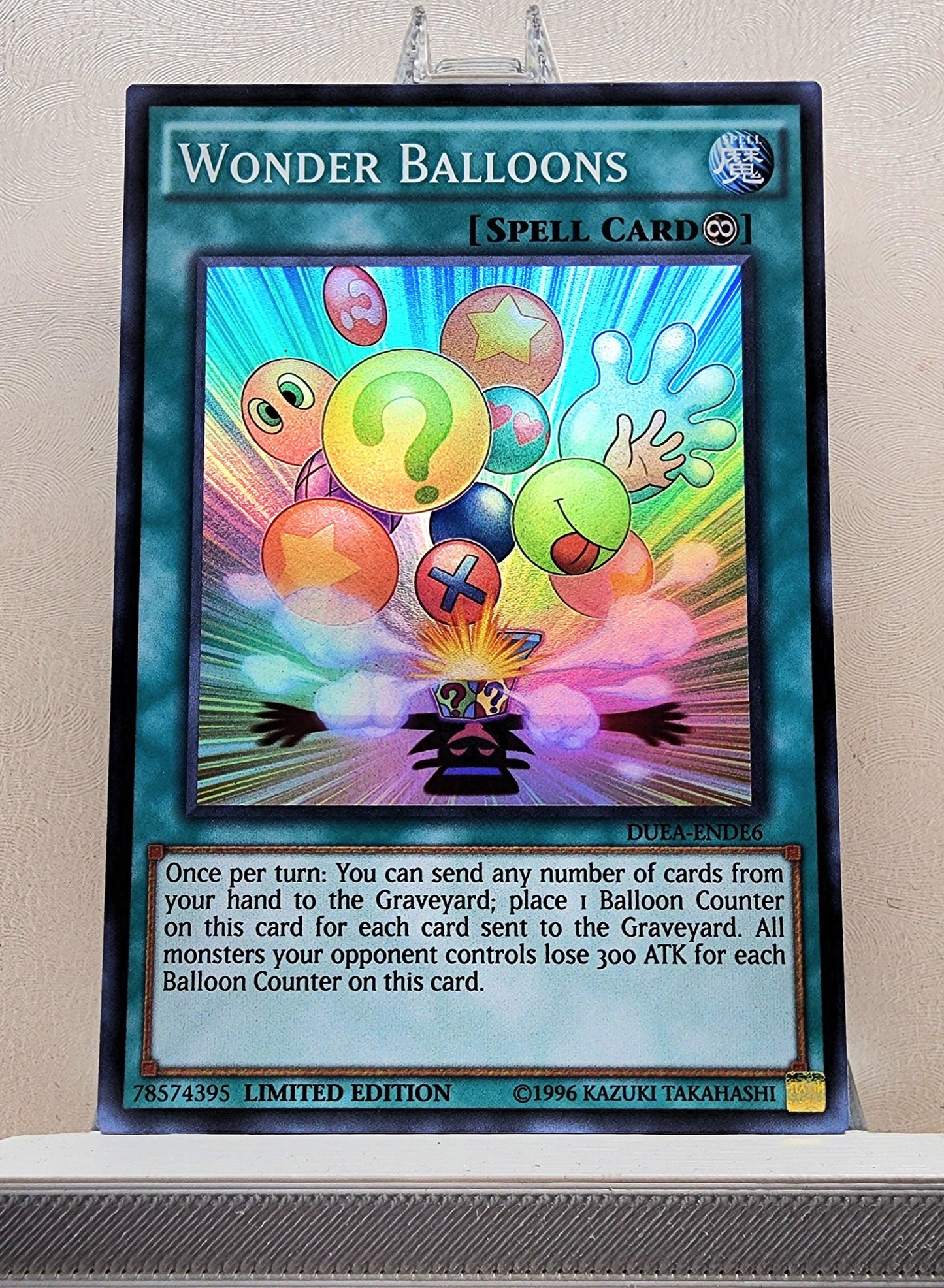 Yugioh! 1x Wonder Balloons (DUEA - Super Rare) Limited Edition