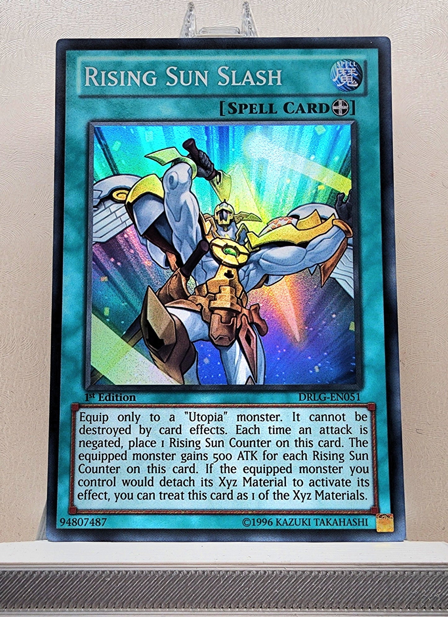 Yugioh! 1x Rising Sun Slash (DRLG - Super Rare) 1st Edition