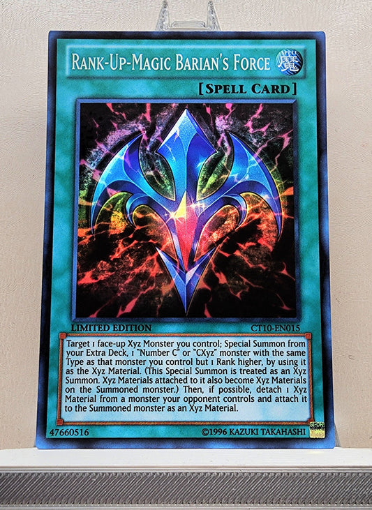 Yugioh! 1x Rank-Up Magic Barian's Force (CT10 - Super Rare) Limited Edition