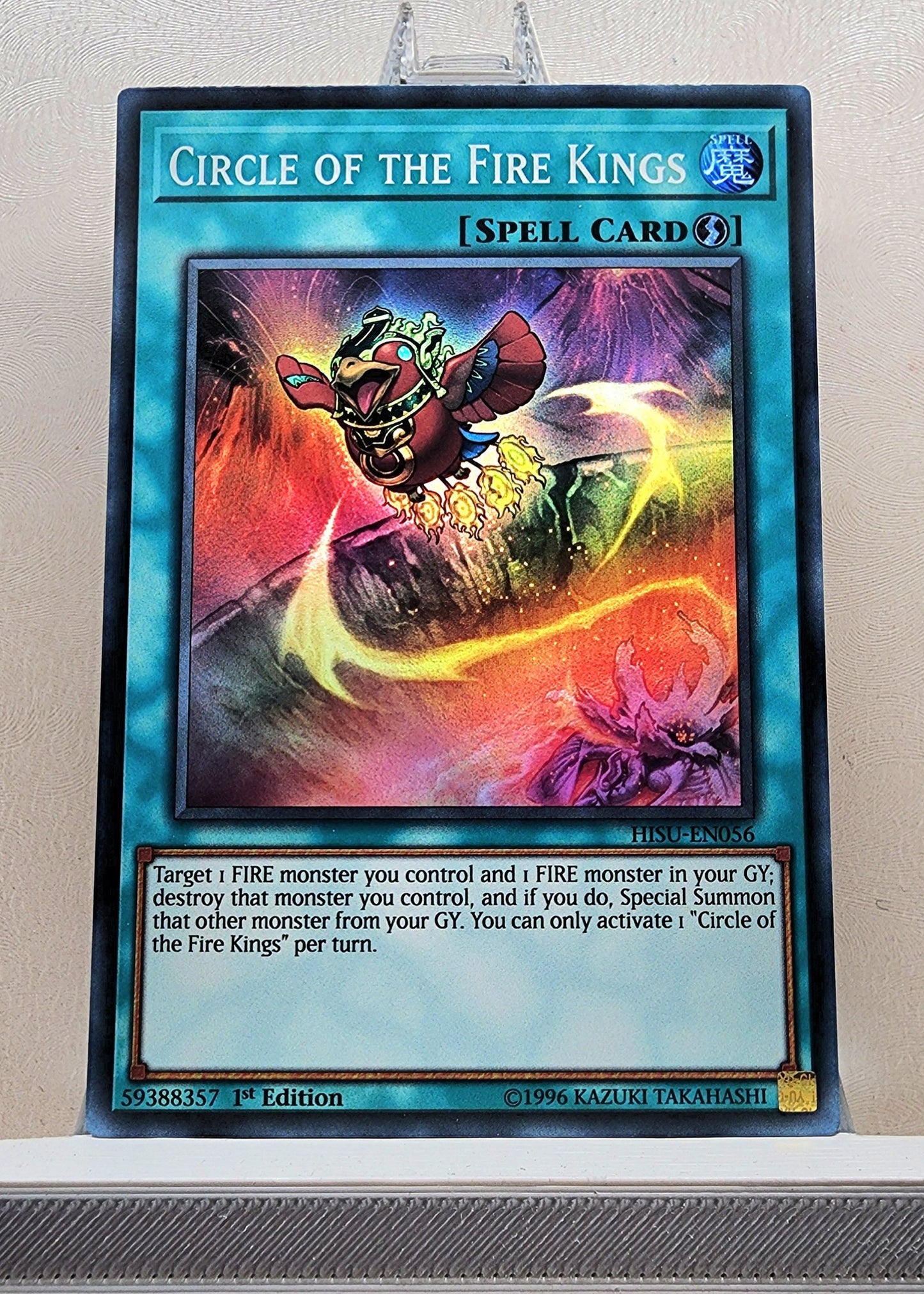 Yugioh! 1x Circle of the Fire Kings (HISU/SDOK - Super Rare) 1st Edition