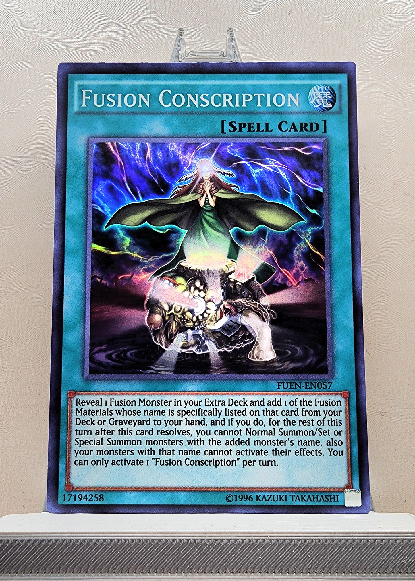 Yugioh! 1x Fusion Conscription (FUEN - Super Rare) Unli Edition