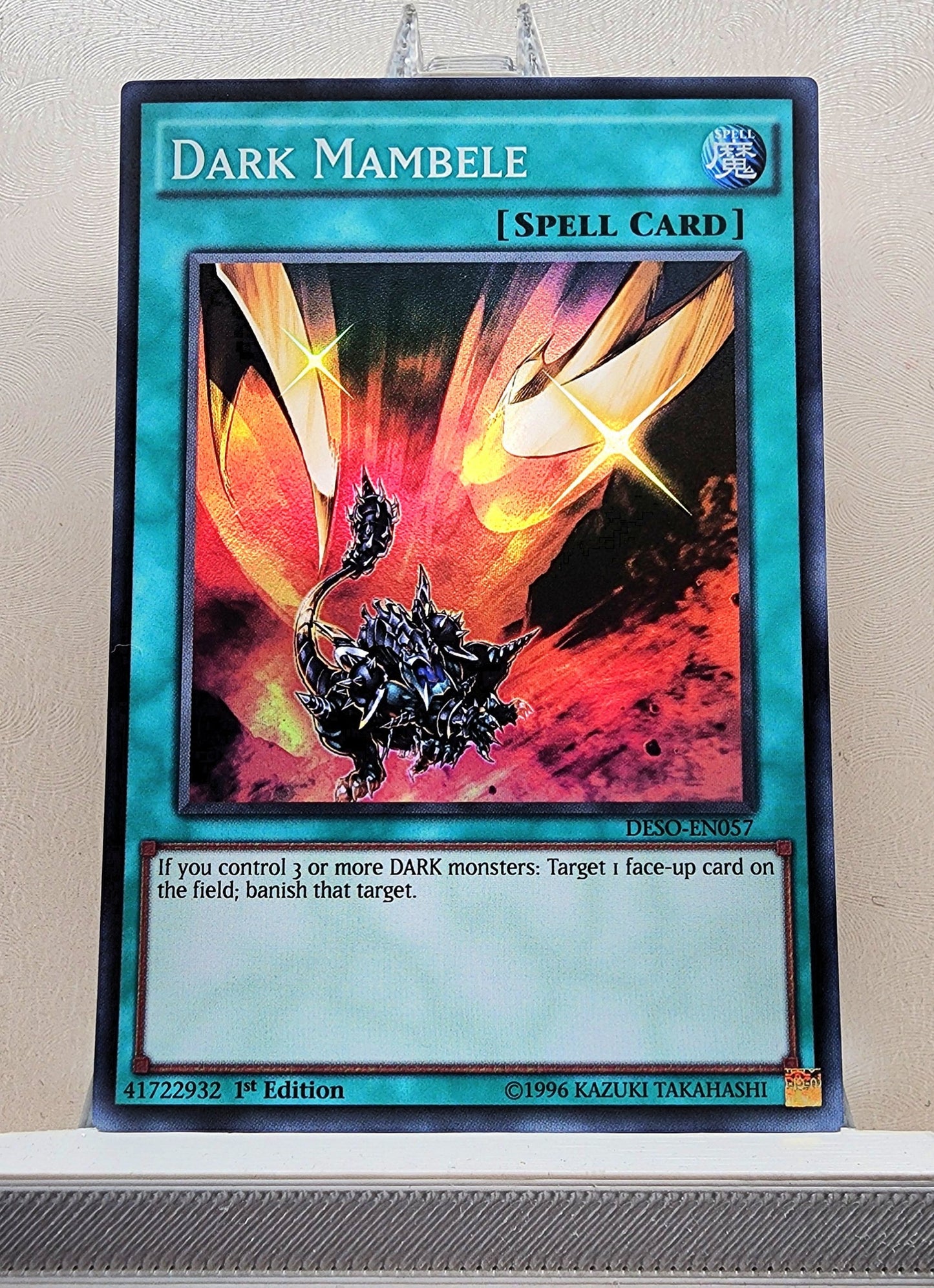 Yugioh! 1x Dark Mambele (DESO - Super Rare) 1st Edition