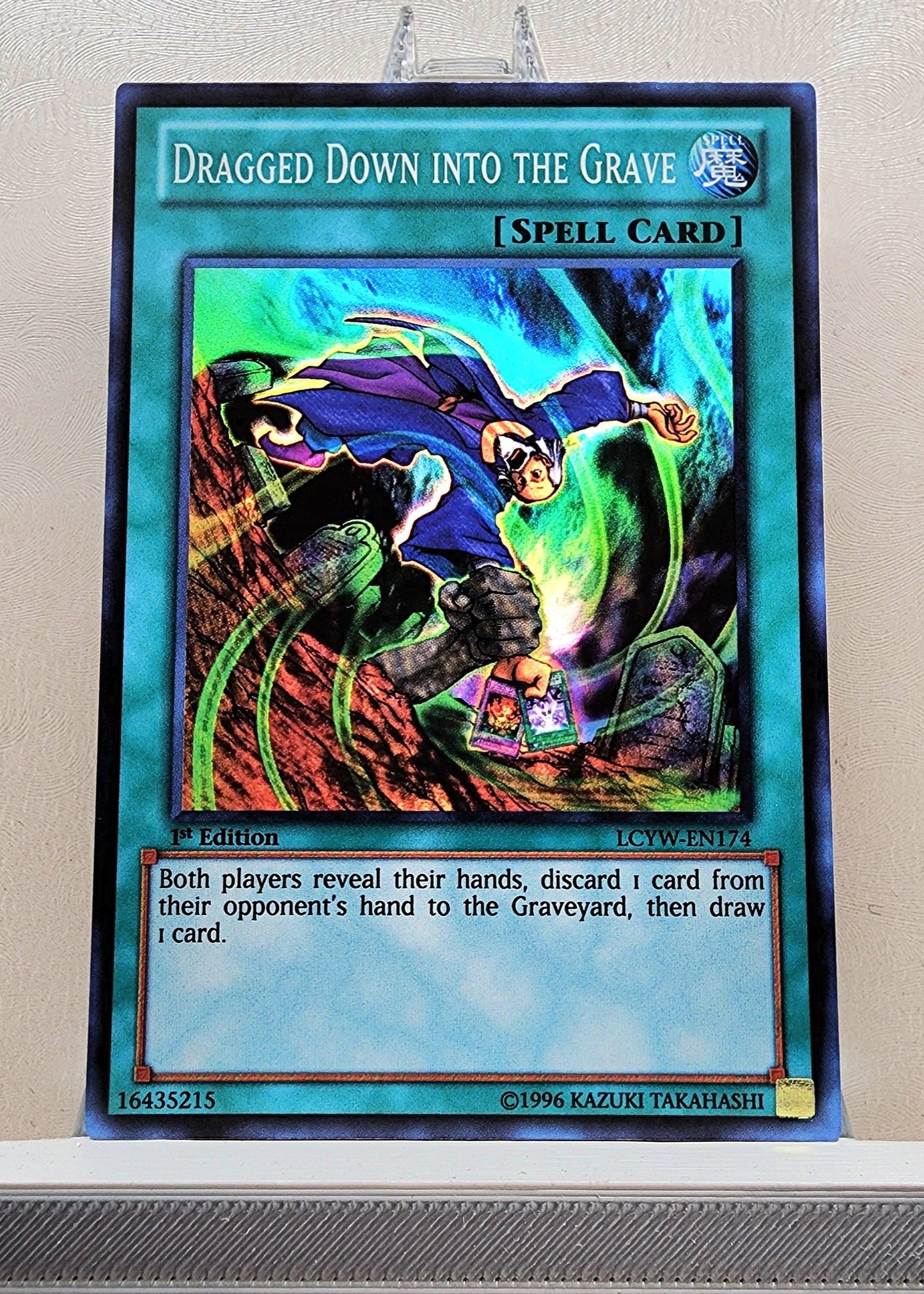 Yugioh! 1x Dragged Down Into the Grave (LCYW - Super Rare) 1st/Unli Edition