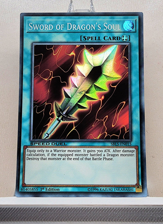 Yugioh! 1x Sword of Dragon's Soul (SBLS - Super Rare) 1st Edition