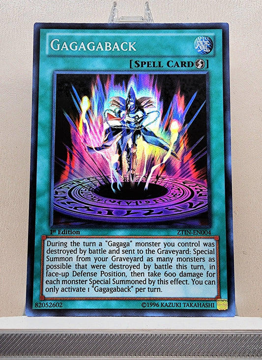 Yugioh! 1x Gagagaback (ZTIN - Super Rare) 1st Edition