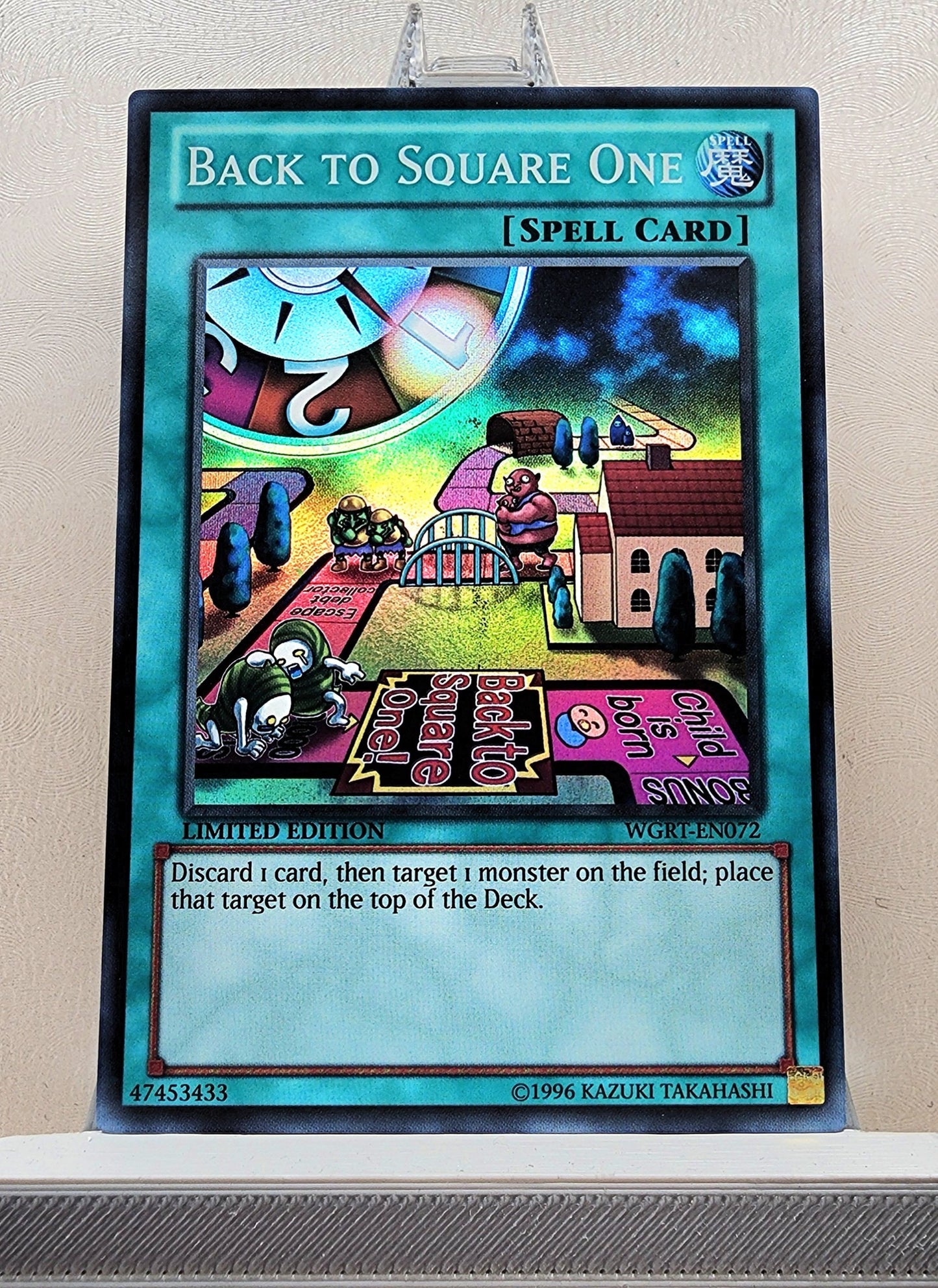 Yugioh! 1x Back to Square One (WGRT - Super Rare) Limited Edition