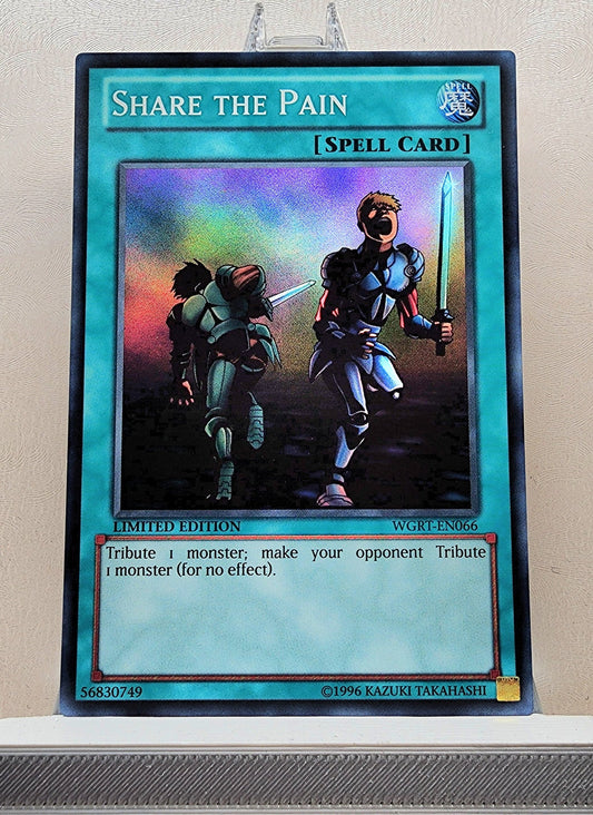 Yugioh! 1x Share the Pain (WGRT - Super Rare) Limited Edition