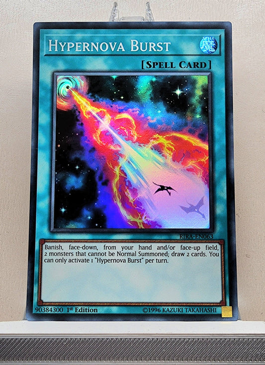 Yugioh! 1x Hypernova Burst (RIRA - Super Rare) 1st/Unli Edition