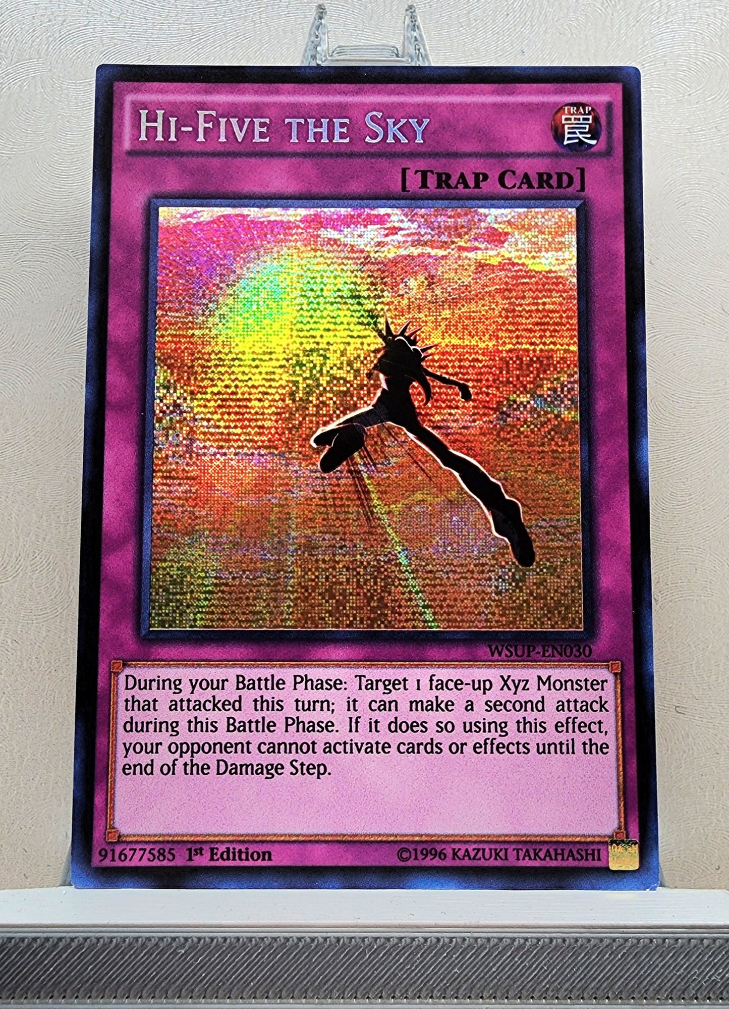 Yugioh! 1x Hi-Five the Sky (WSUP - Prismatic Secret Rare) 1st Edition