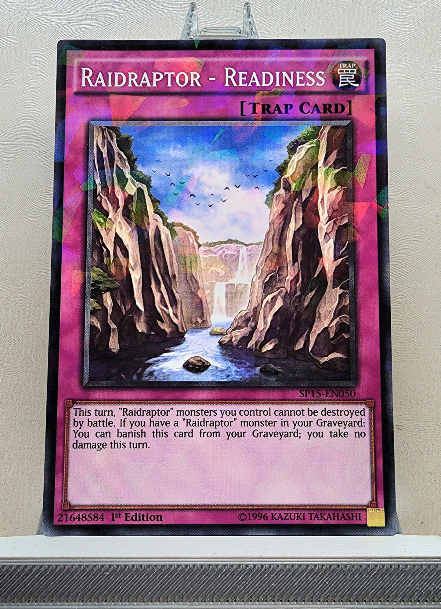 Yugioh! 1x Raidraptor - Readiness (SP15 - Shatterfoil Rare) 1st Edition