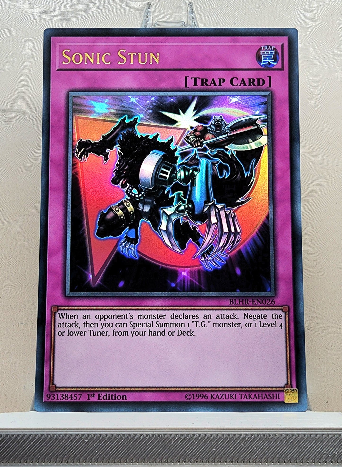 Yugioh! 1x Sonic Stun (BLHR - Ultra Rare) 1st Edition