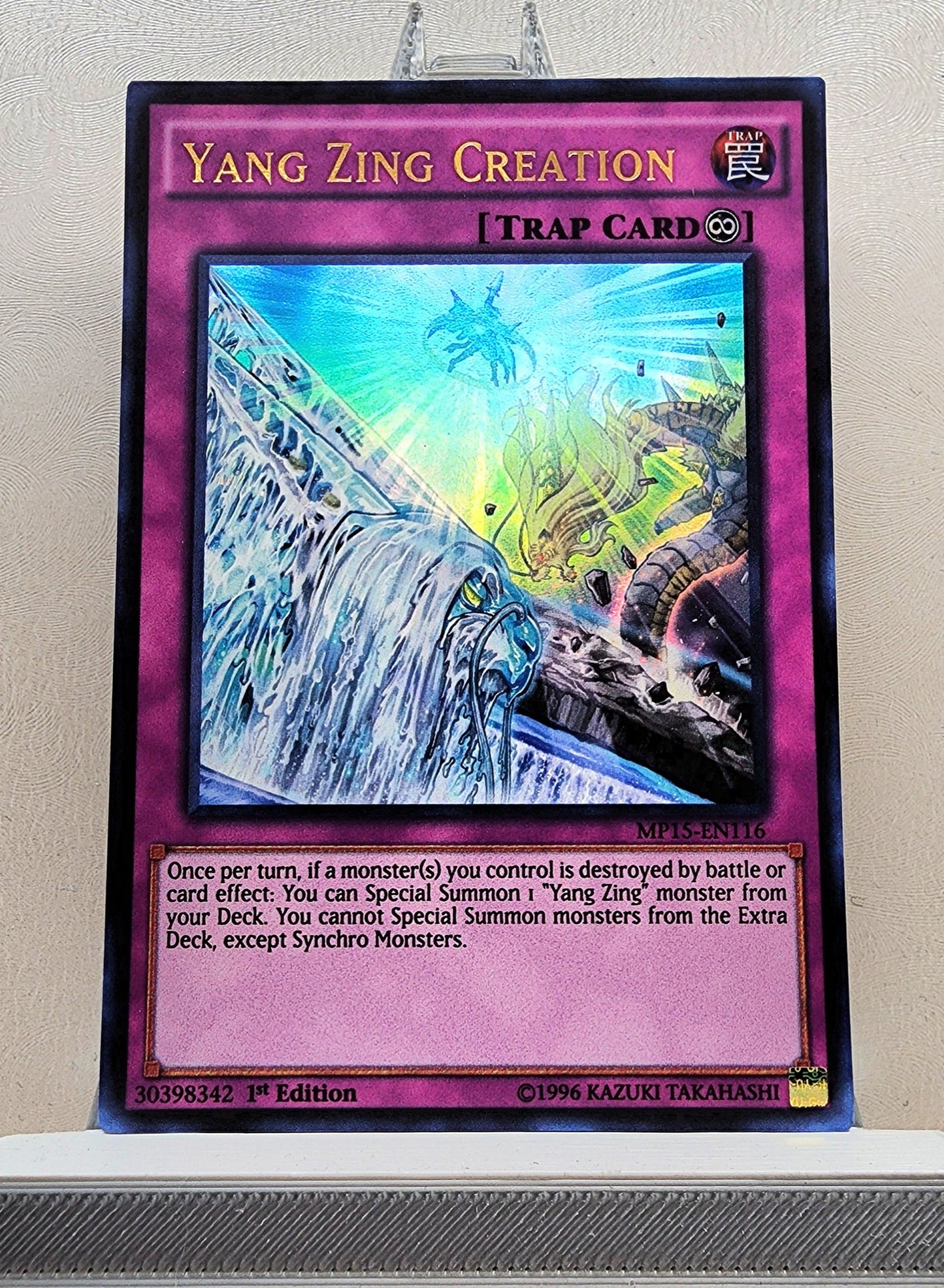 Yugioh! 1x Yang Zing Creation (MP15 - Ultra Rare) 1st Edition