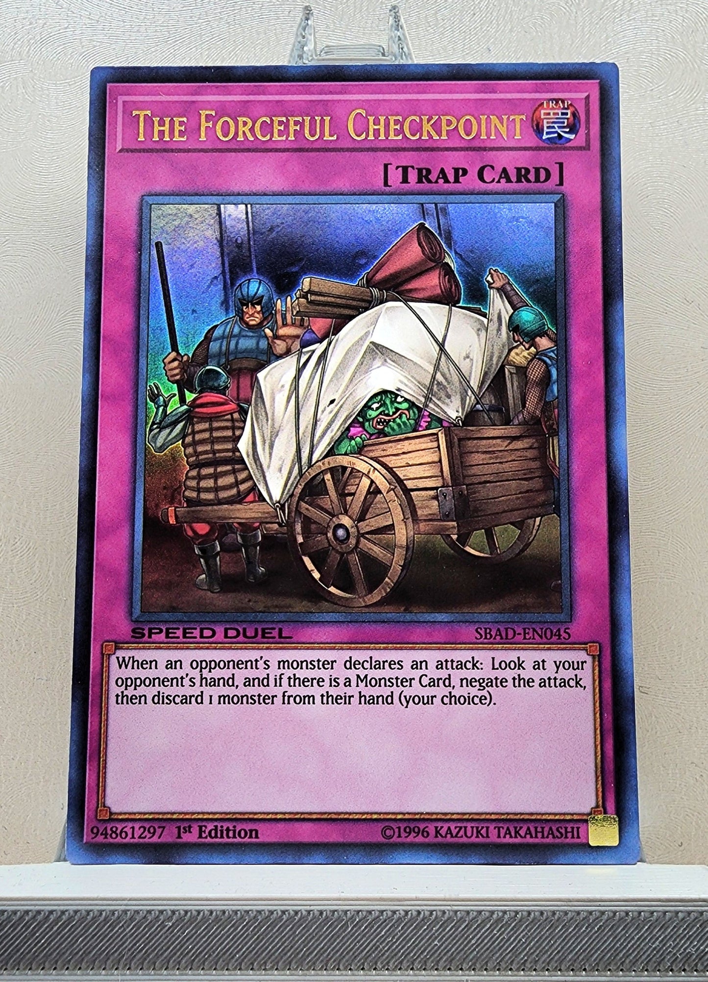 Yugioh! 1x The Forceful Checkpoint (SBAD - Ultra Rare) 1st Edition