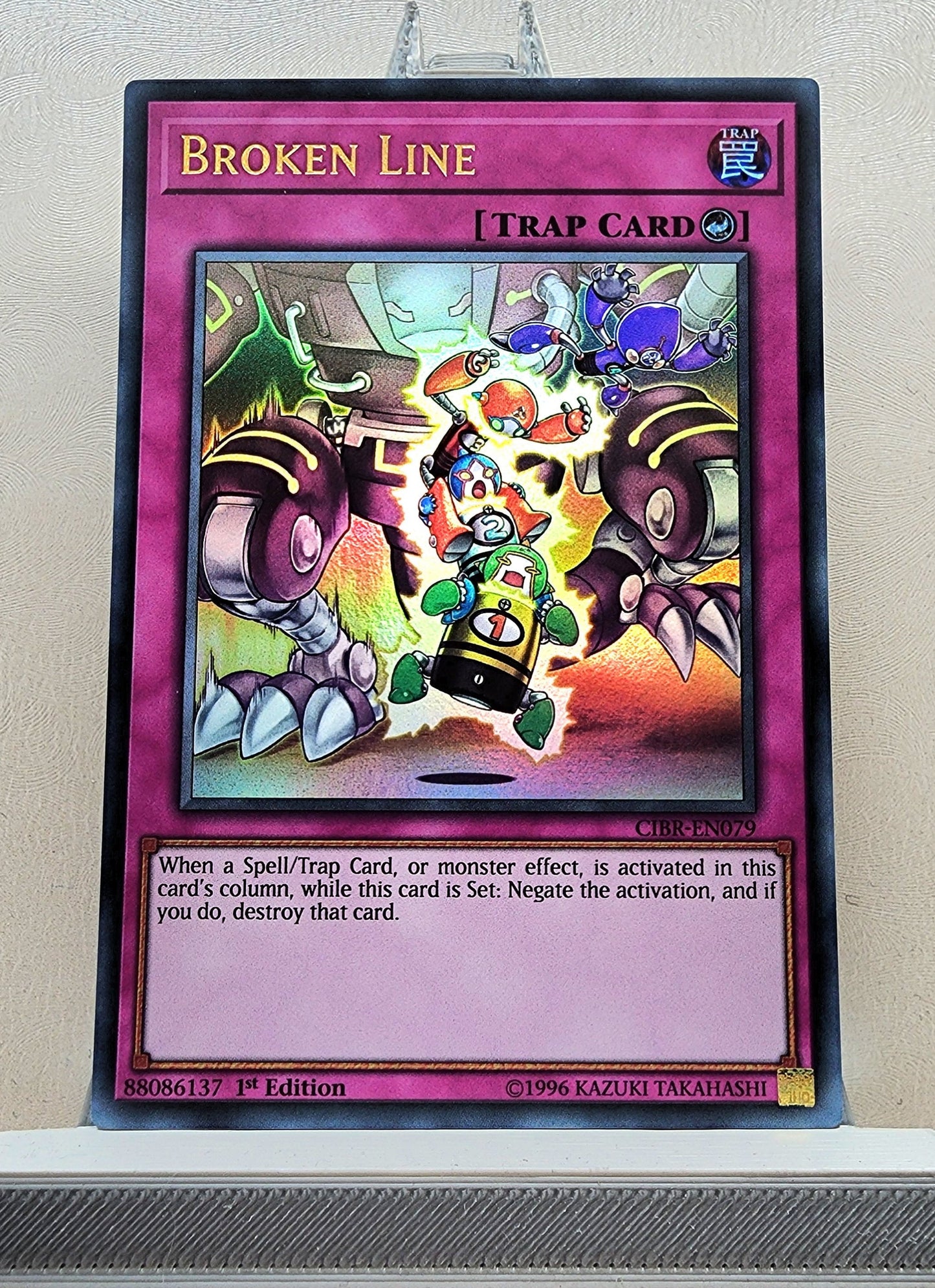 Yugioh! 1x Broken Line (CIBR/MP18 - Ultra Rare) 1st Edition