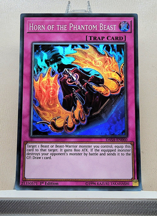 Yugioh! 1x Horn of the Phantom Beast (DASA - Super Rare) 1st/Unli Edition