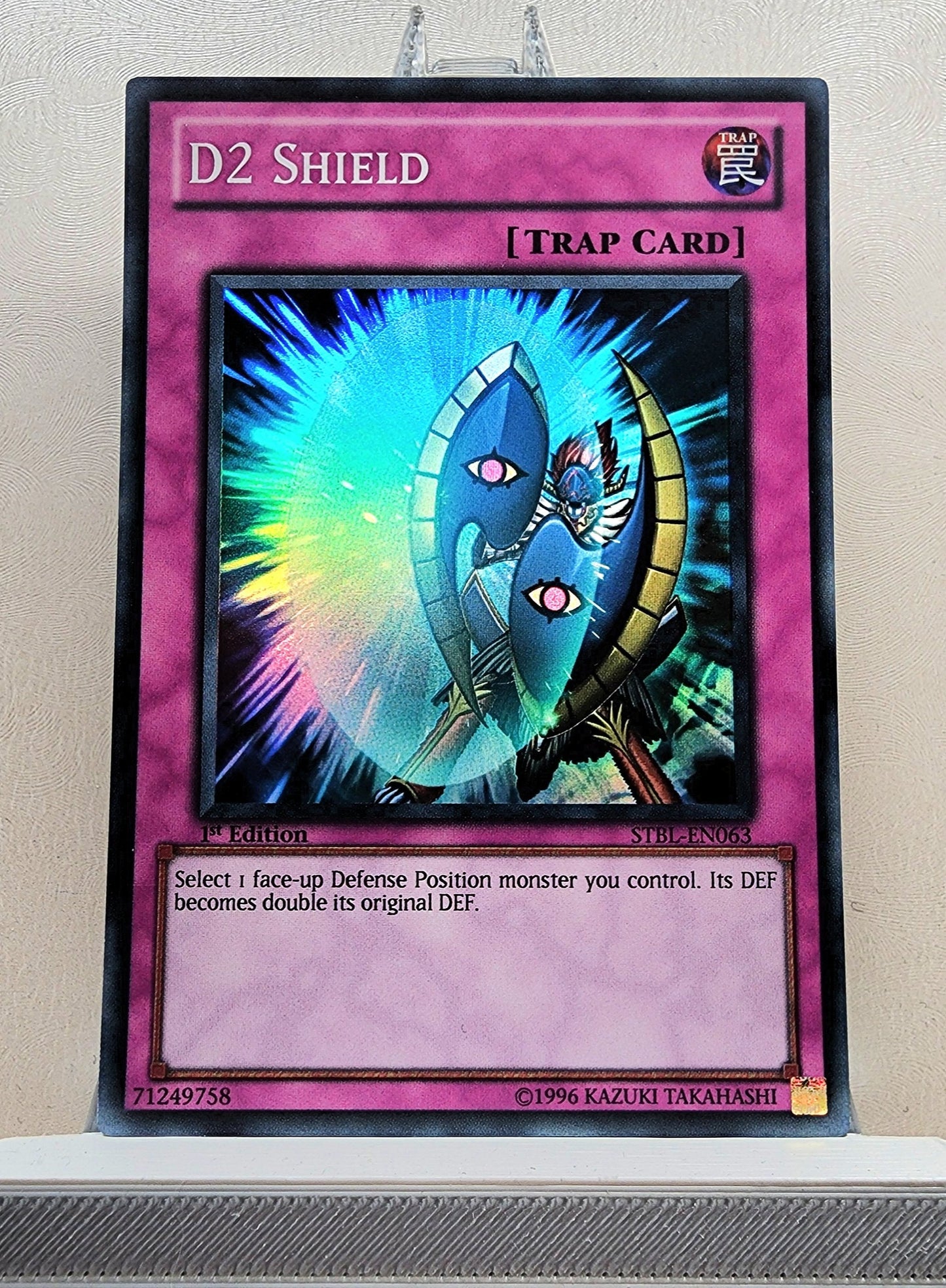 Yugioh! 1x D2 Shield (STBL - Super Rare) 1st Edition