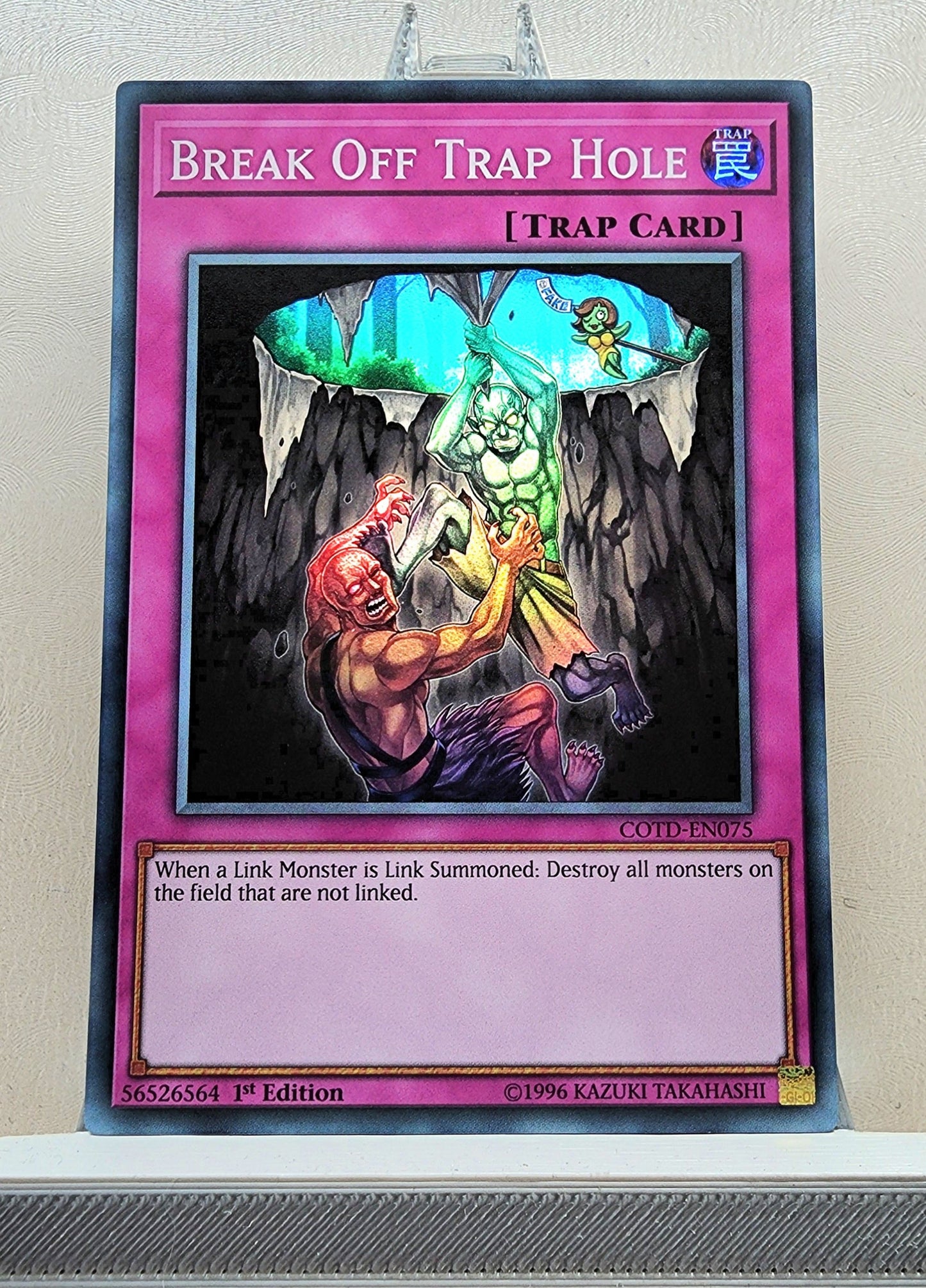 Yugioh! 1x Break Off Trap Hole (COTD/MP18 - Super Rare) 1st Edition