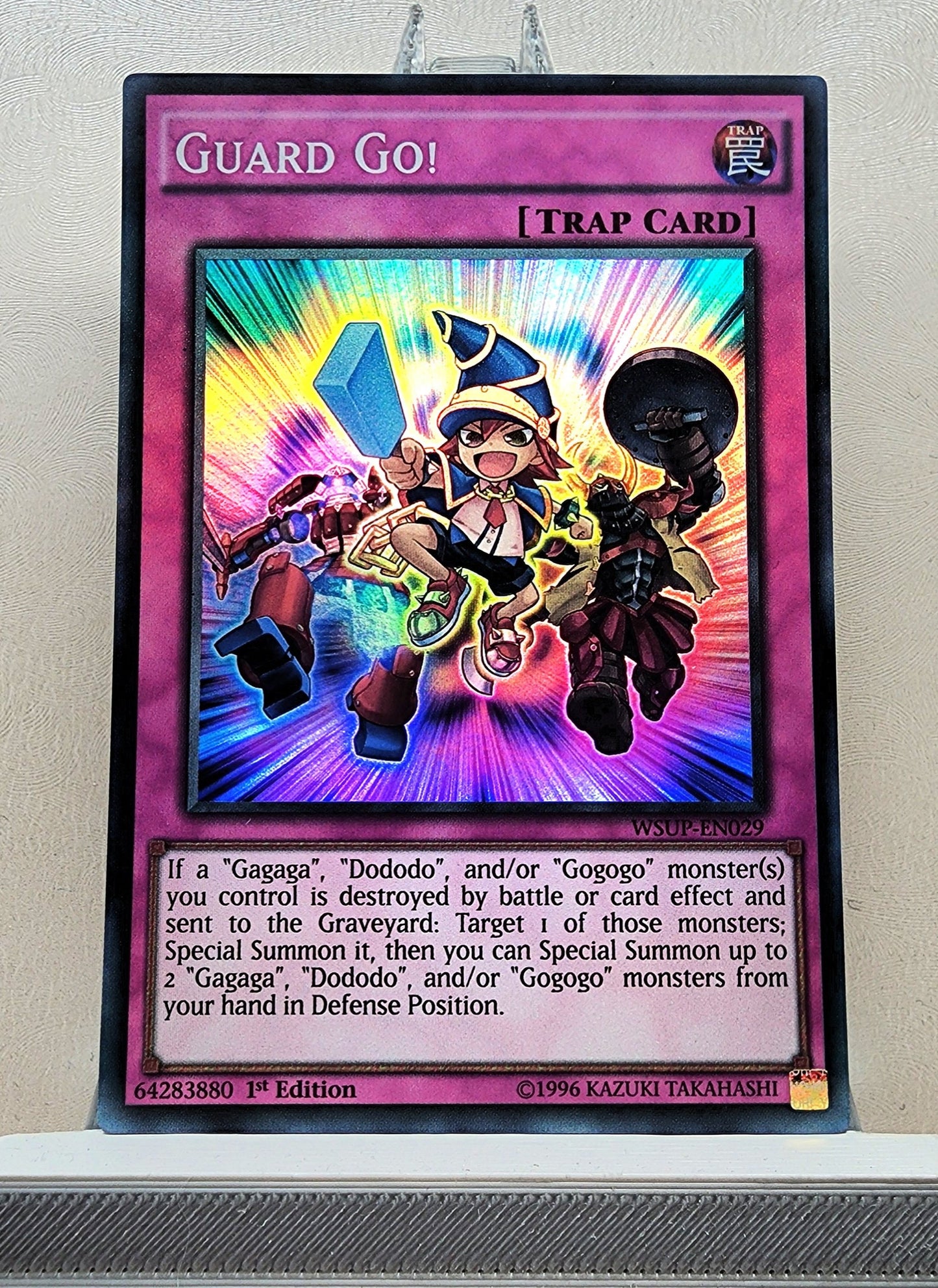 Yugioh! 1x Guard Go! (WSUP - Super Rare) 1st Edition