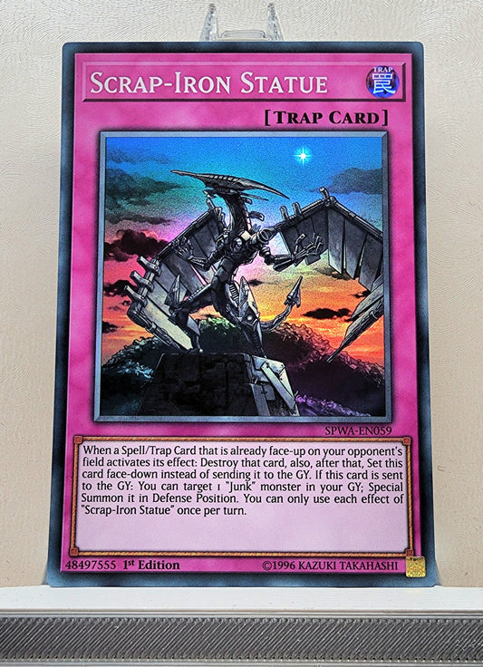 Yugioh! 1x Scrap-Iron Statue (SPWA - Super Rare) 1st Edition