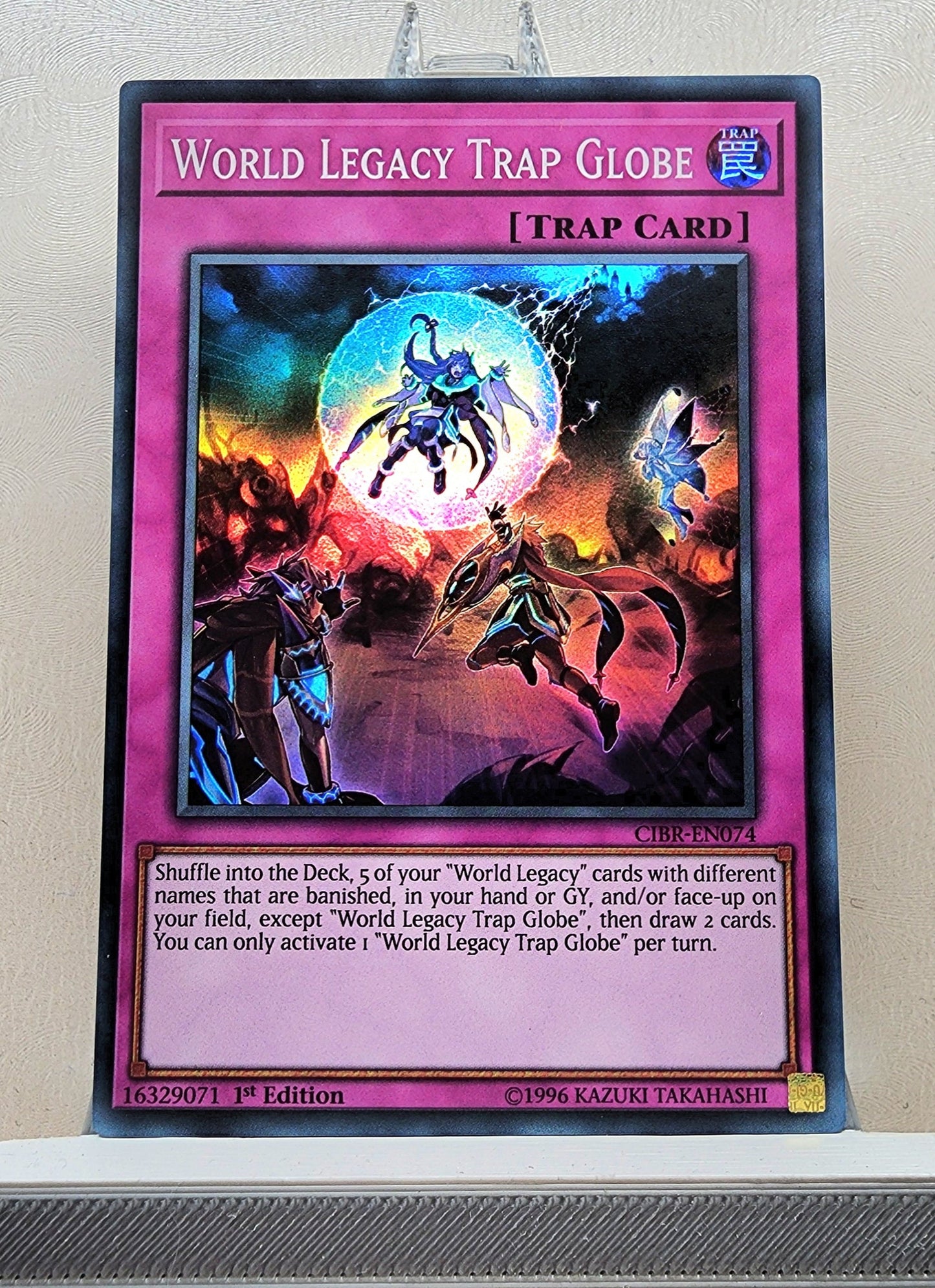 Yugioh! 1x World Legacy Trap Globe (CIBR - Super Rare) 1st Edition