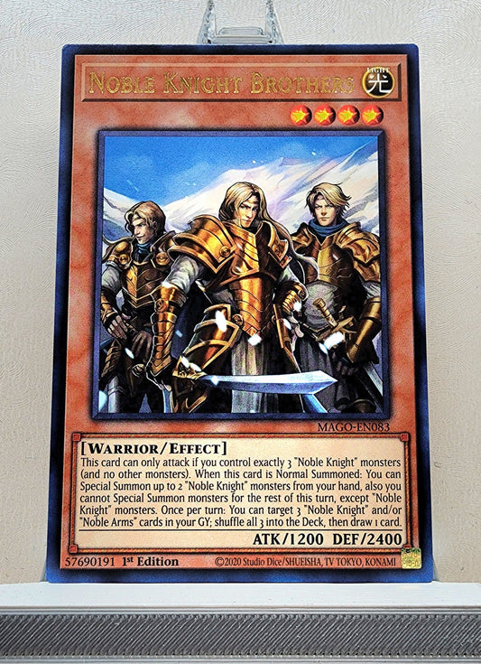 Yugioh! 1x Noble Knight Brothers (MAGO - Rare) 1st Edition