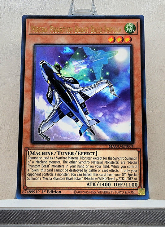 Yugioh! 1x Mecha Phantom Beast Blue Impala (MAGO - Rare) 1st Edition