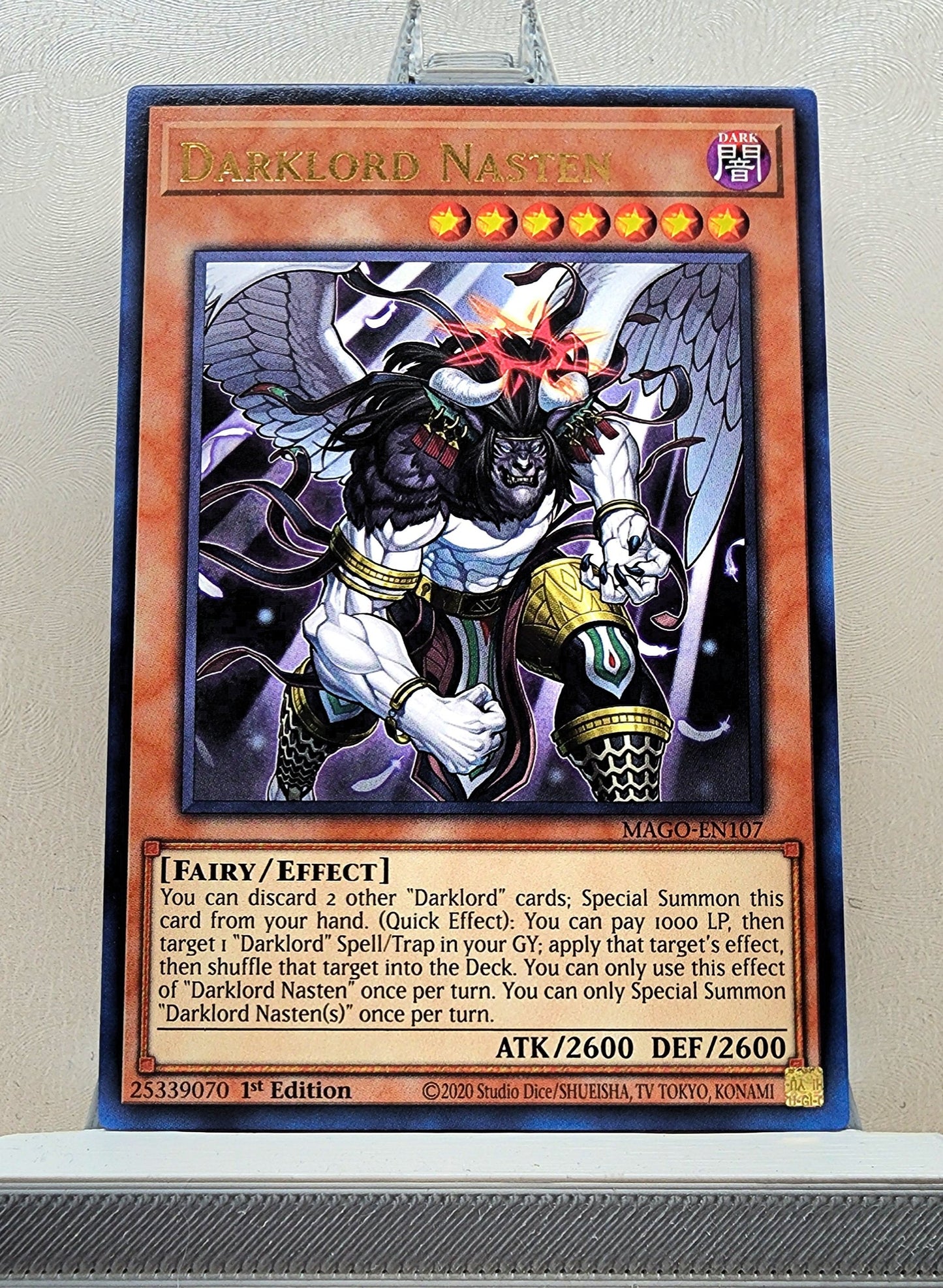 Yugioh! 1x Darklord Nasten (MAGO - Rare) 1st Edition