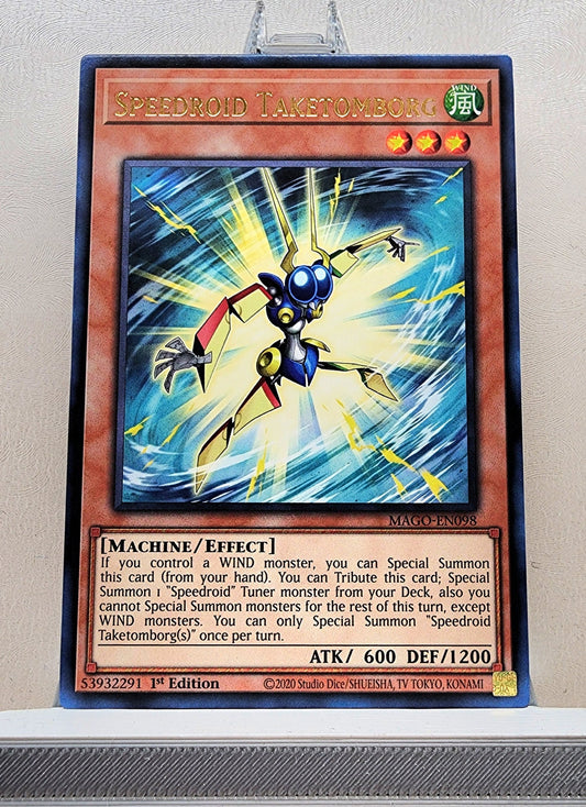 Yugioh! 1x Speedroid Taketomborg (MAGO - Rare) 1st Edition