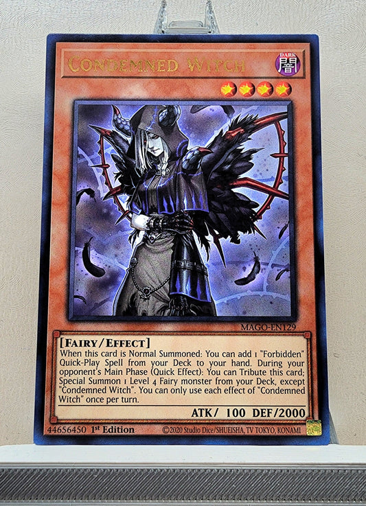 Yugioh! 1x Condemned Witch (MAGO - Rare) 1st Edition