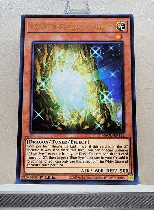 Yugioh! 1x The White Stone of Ancients (MAGO - Rare) 1st Edition