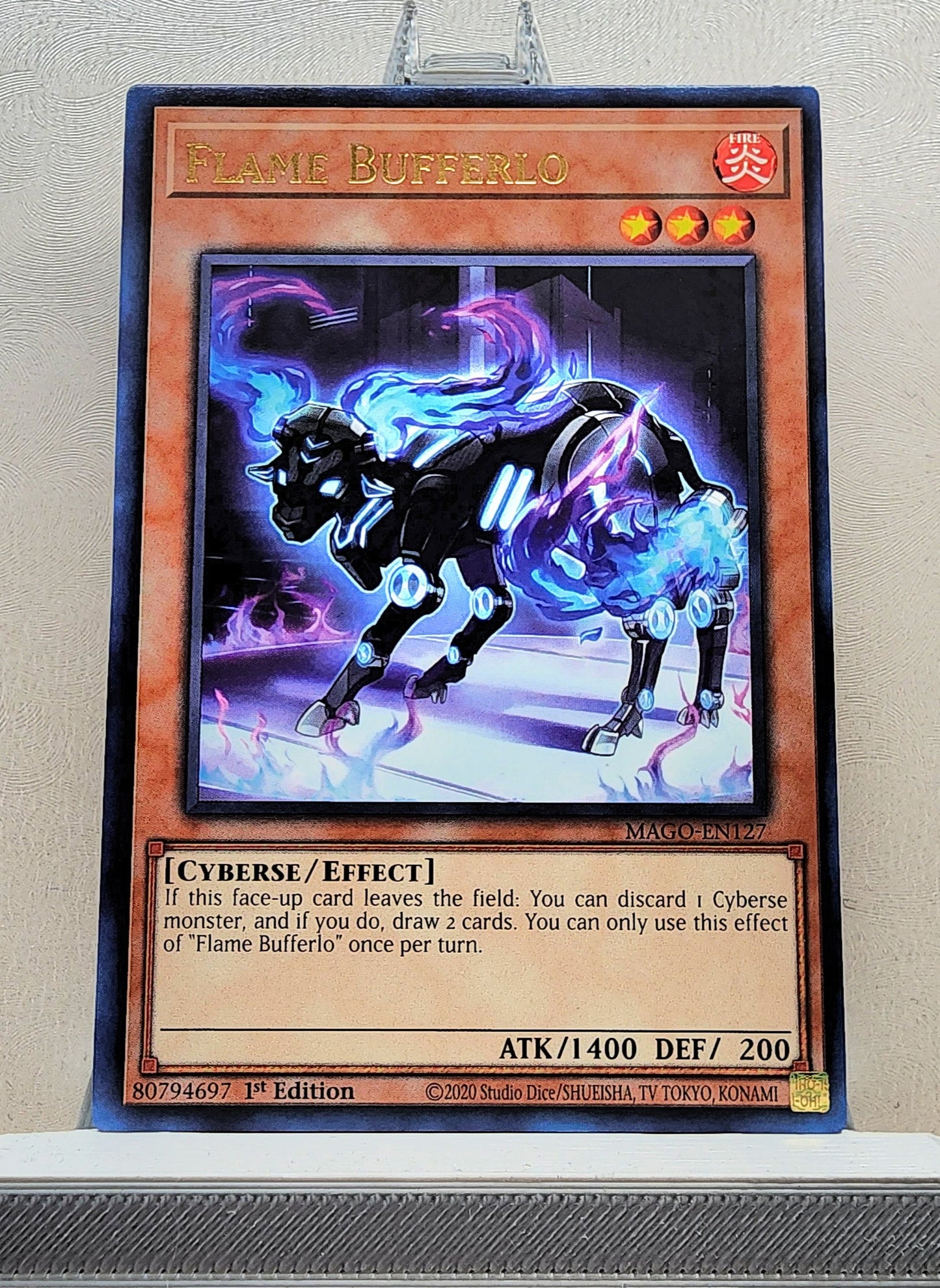 Yugioh! 1x Flame Bufferlo (MAGO - Rare) 1st Edition