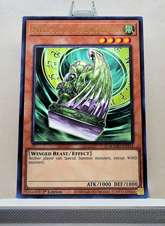 Yugioh! 1x Barrier Statue of the Stormwinds (MAGO - Rare) 1st Edition