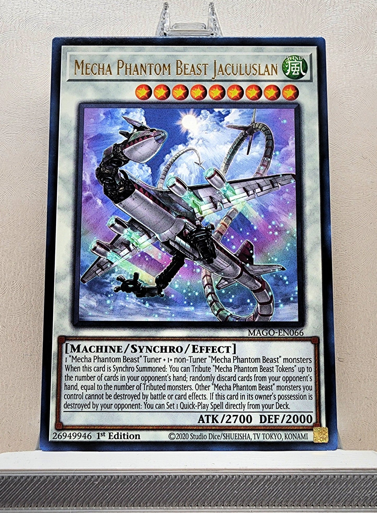 Yugioh! 1x Mecha Phantom Beast Jaculuslan (MAGO - Rare) 1st Edition