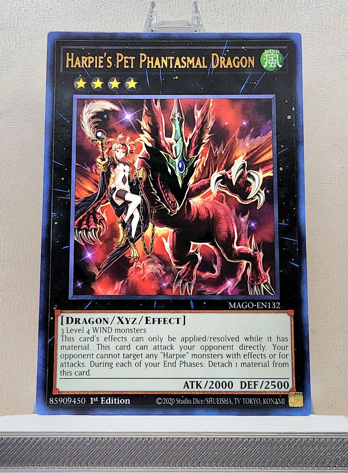 Yugioh! 1x Harpie's Pet Phantasmal Dragon (MAGO - Rare) 1st Edition