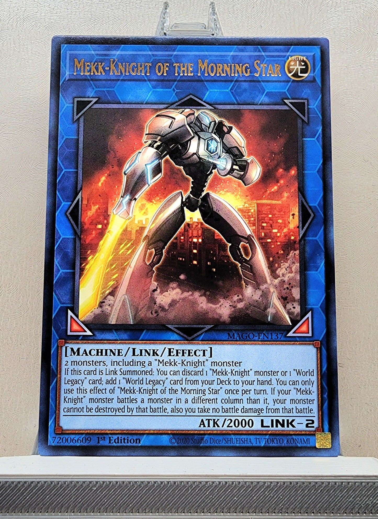 Yugioh! 1x Mekk-Knight of the Morning Star (MAGO - Rare) 1st Edition