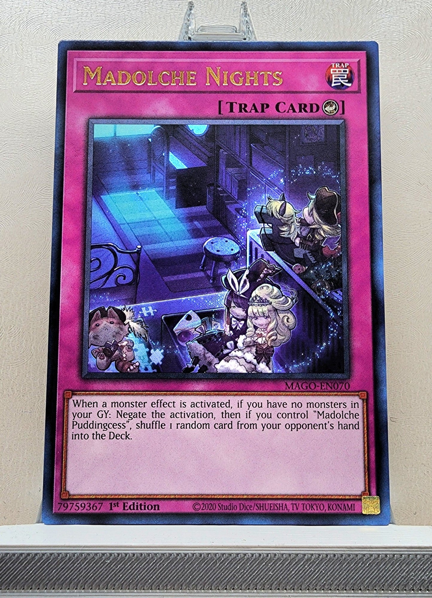 Yugioh! 1x Madolche Nights (MAGO - Rare) 1st Edition