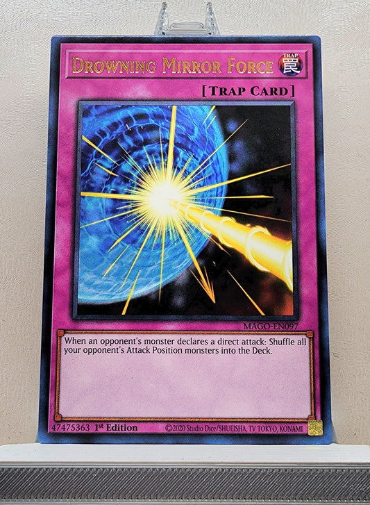 Yugioh! 1x Drowning Mirror Force (MAGO - Rare) 1st Edition