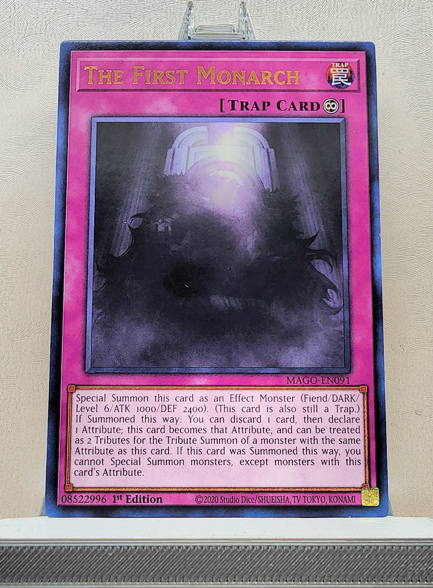 Yugioh! 1x The First Monarch (MAGO - Rare) 1st Edition