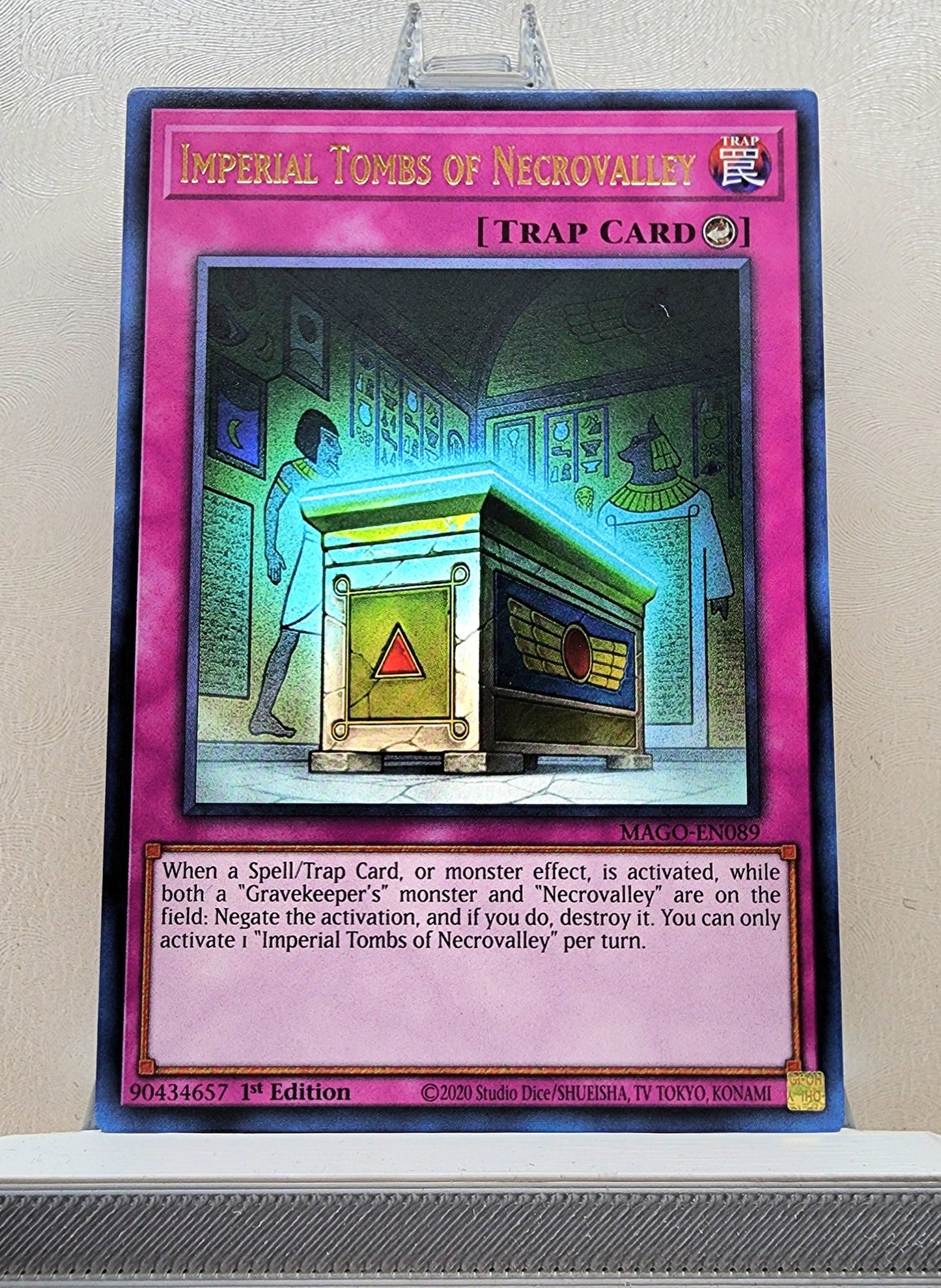 Yugioh! 1x Imperial Tombs of Necrovalley (MAGO - Rare) 1st Edition