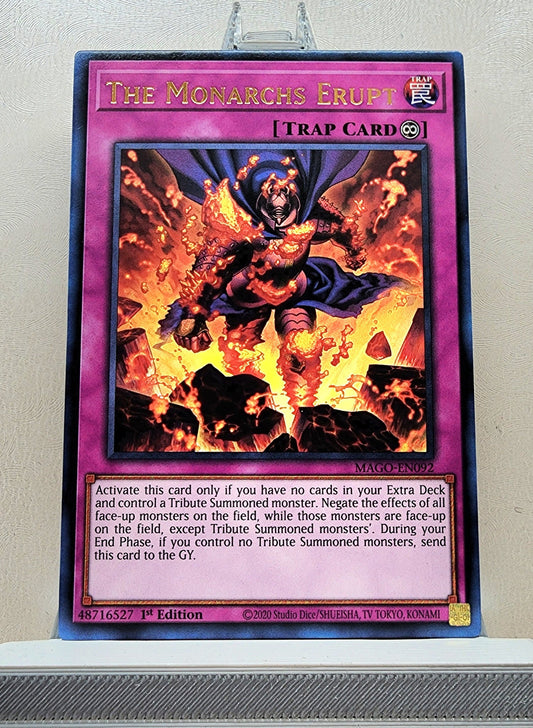 Yugioh! 1x The Monarchs Erupt (MAGO - Rare) 1st Edition