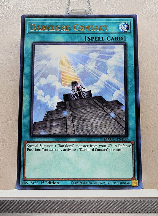 Yugioh! 1x Darklord Contact (MAGO - Rare) 1st Edition