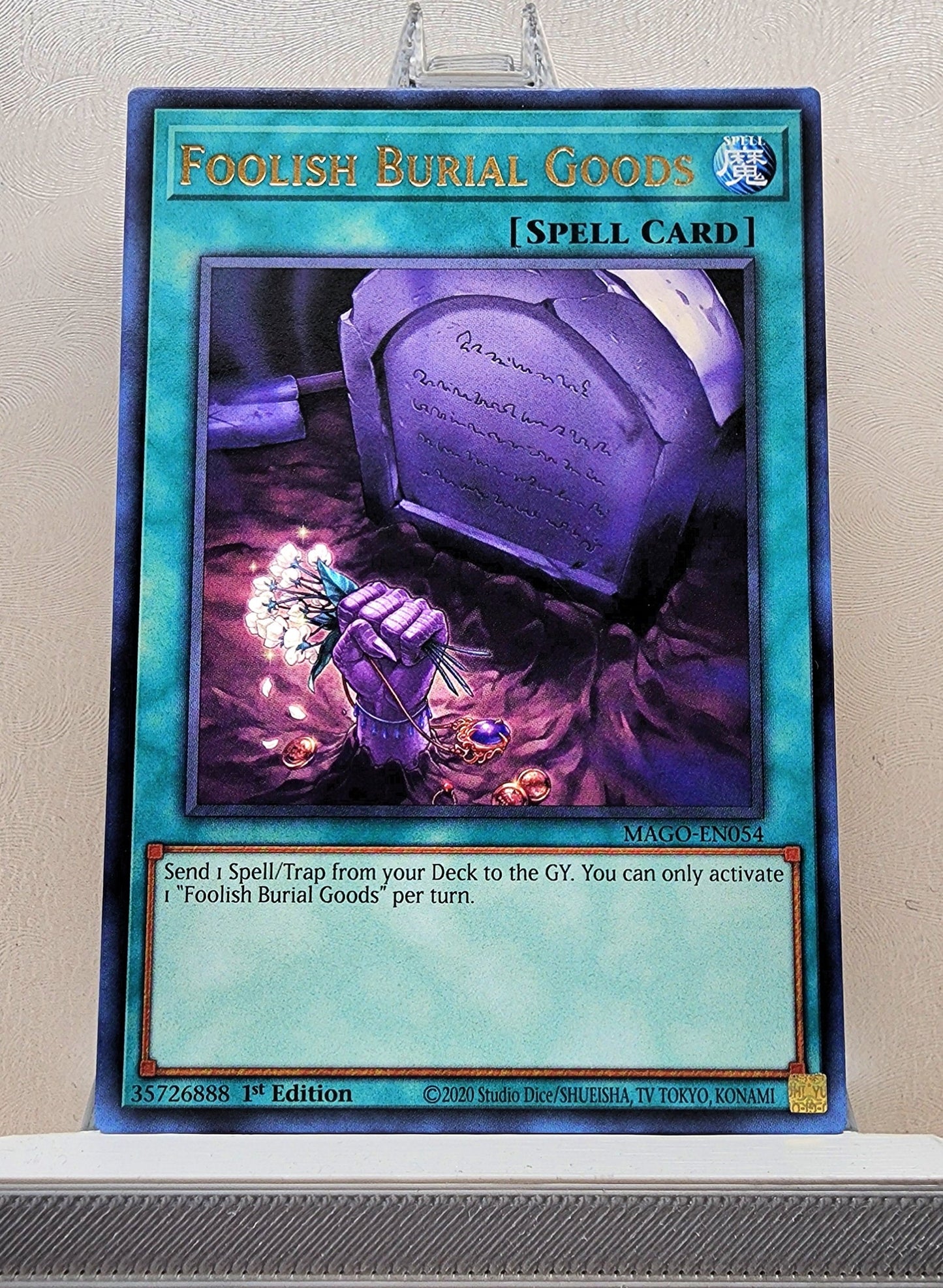 Yugioh! 1x Foolish Burial Goods (MAGO - Rare) 1st Edition