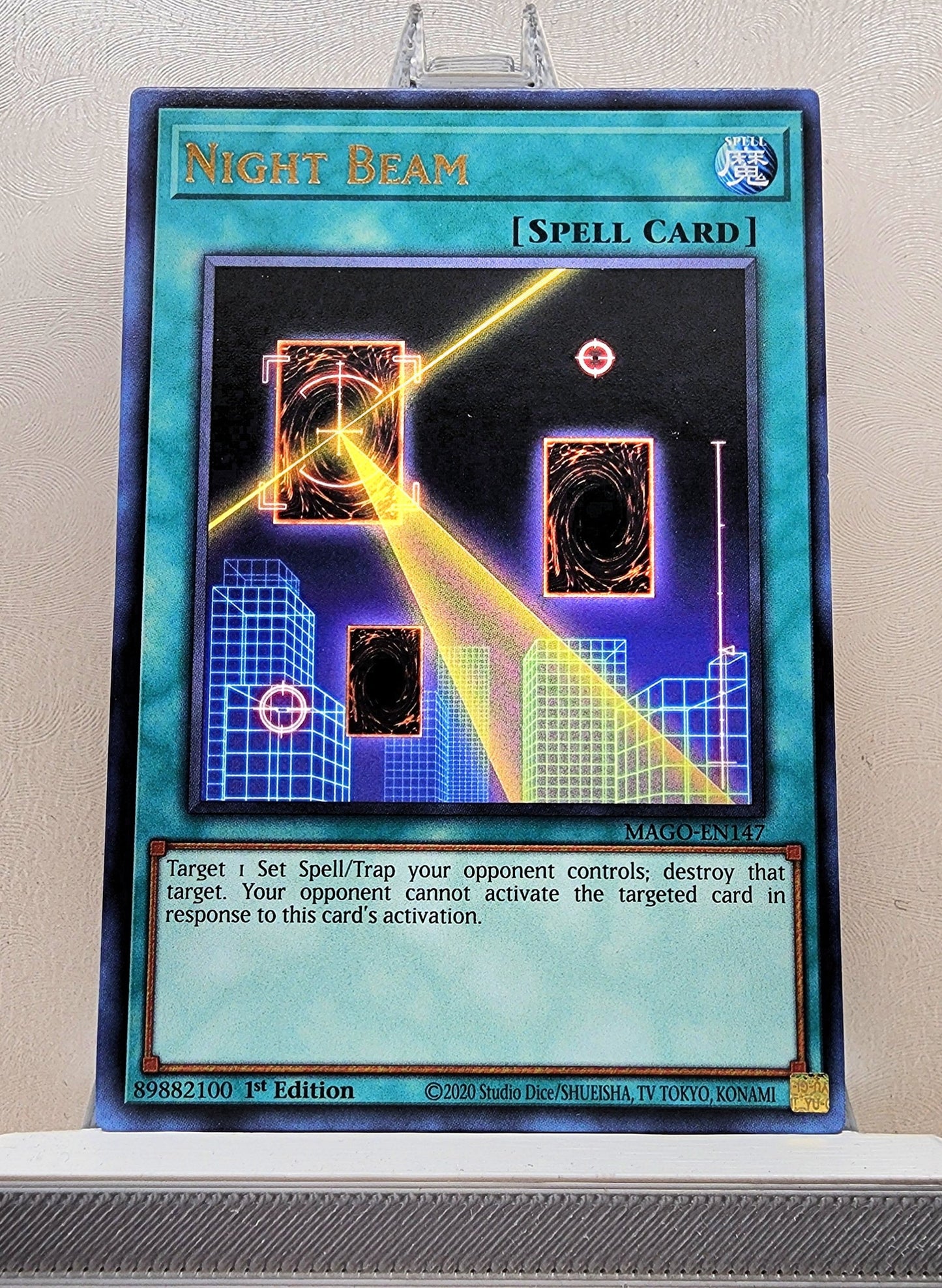 Yugioh! 1x Night Beam (MAGO - Rare) 1st Edition