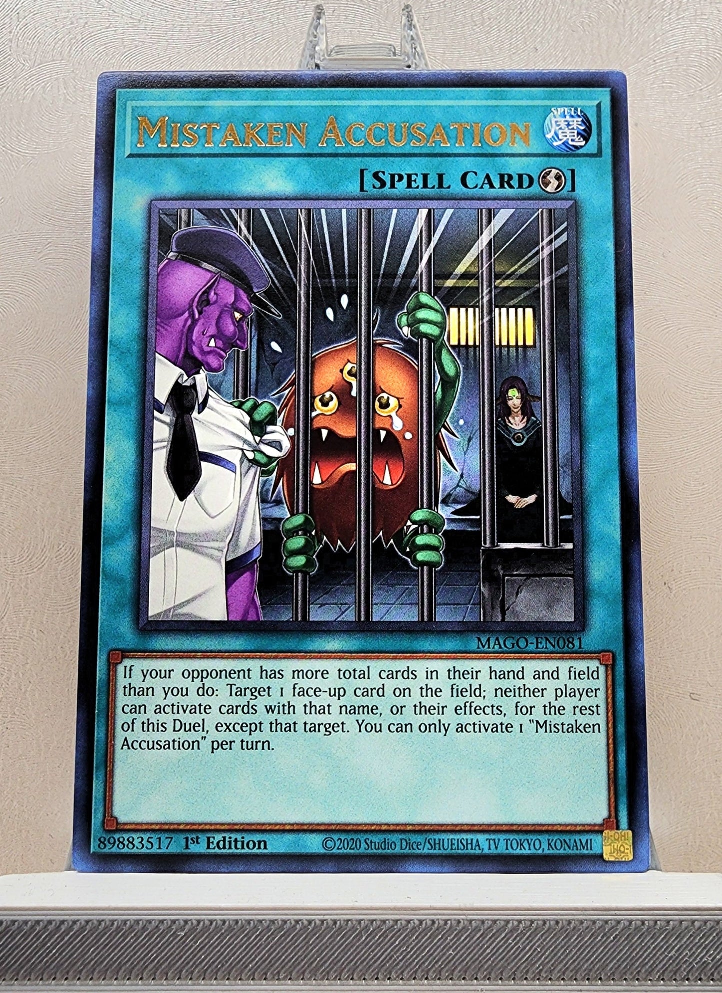 Yugioh! 1x Mistaken Accusation (MAGO - Rare) 1st Edition