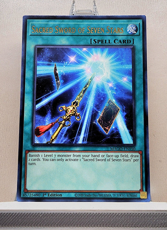 Yugioh! 1x Sacred Sword of Seven Stars (MAGO - Rare) 1st Edition