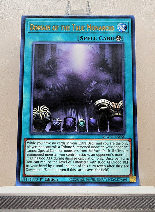 Yugioh! 1x Domain of the True Monarchs (MAGO - Rare) 1st Edition