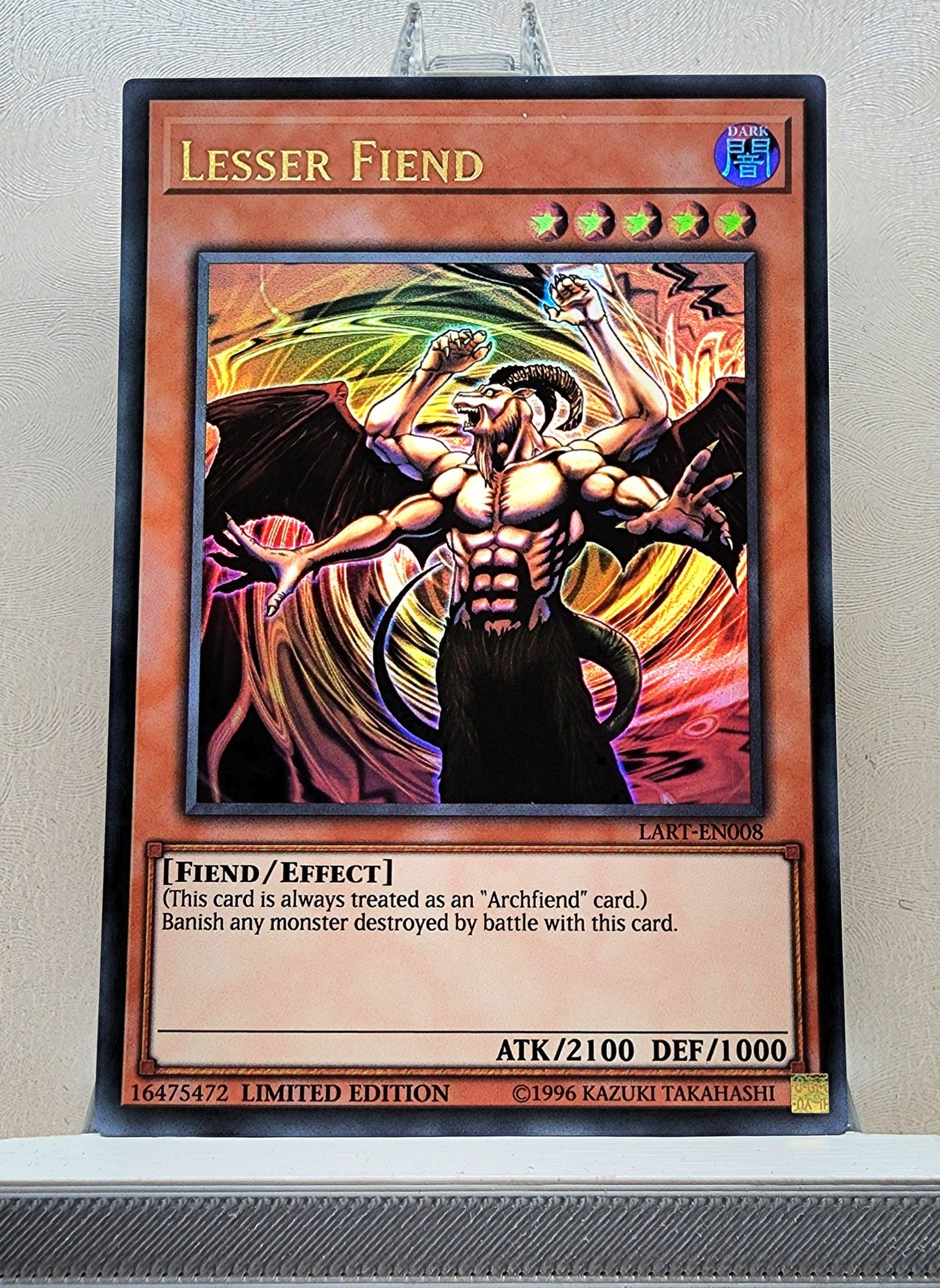 Yugioh! 1x Lesser Fiend (LART - Ultra Rare) Limited Edition