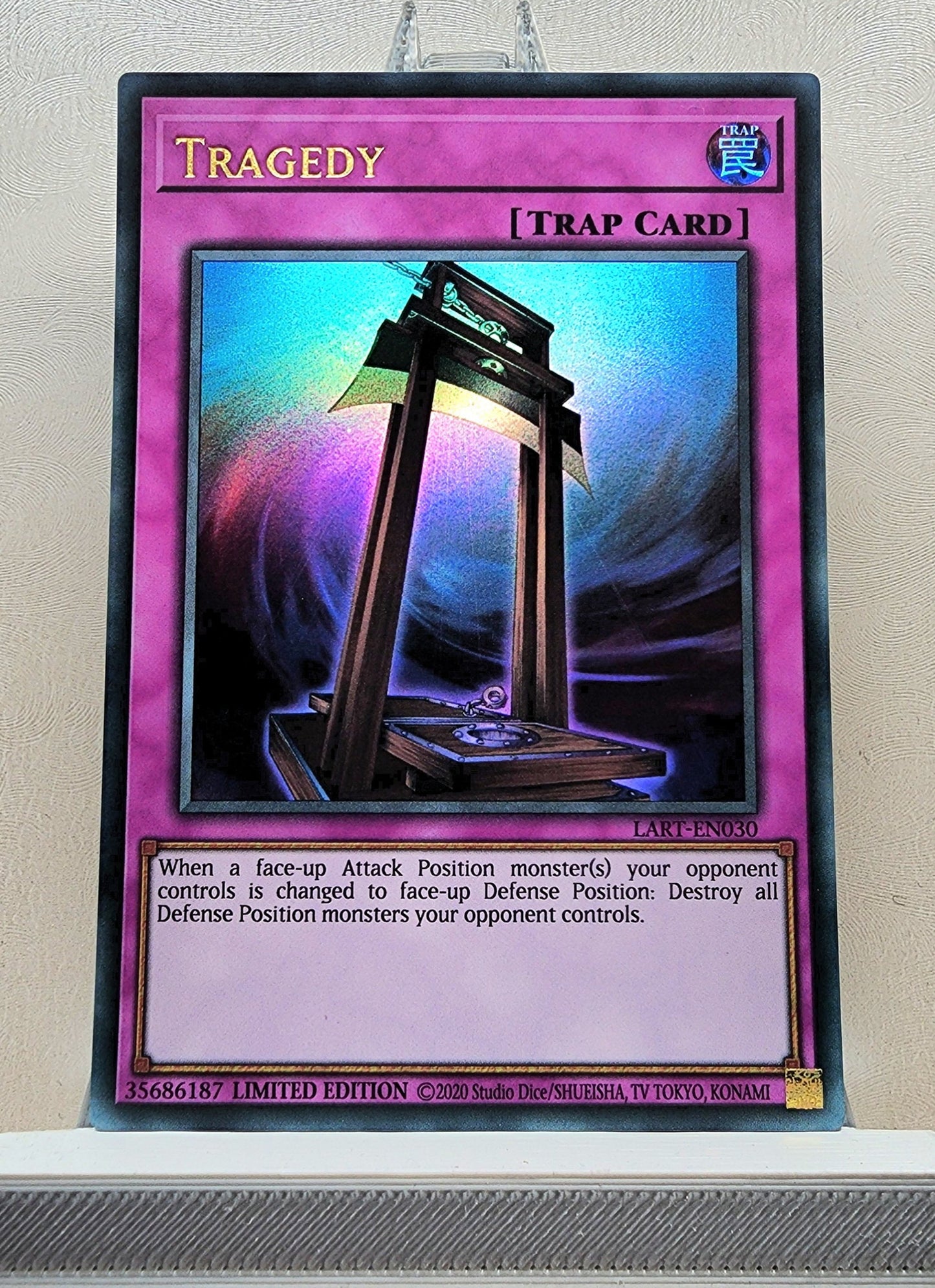 Yugioh! 1x Tragedy (LART - Ultra Rare) Limited Edition