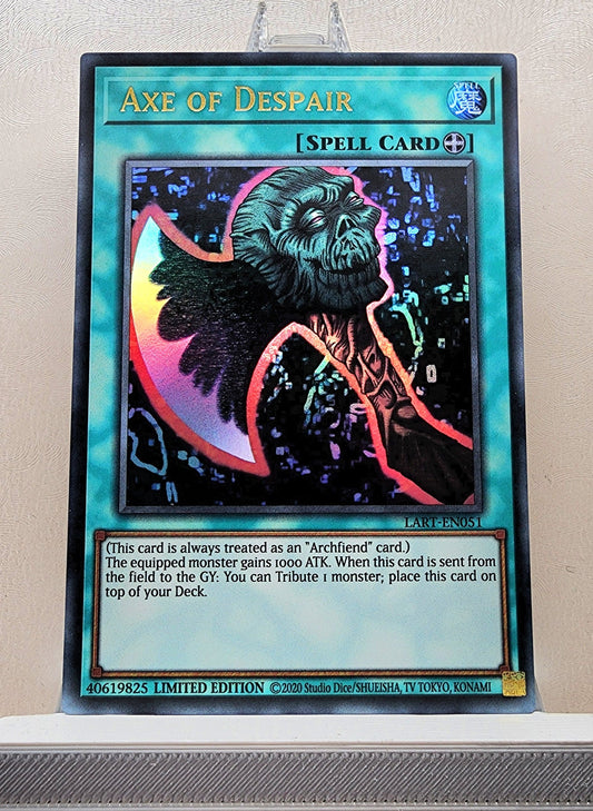 Yugioh! 1x Axe of Despair (LART - Ultra Rare) Limited Edition